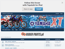 Tablet Screenshot of forum.yamahaxt.pl